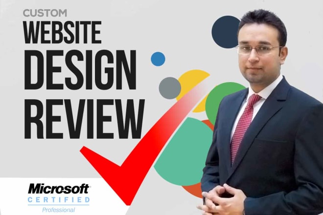 I will do website design review