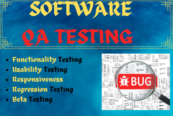 I will do website QA testing and report bugs