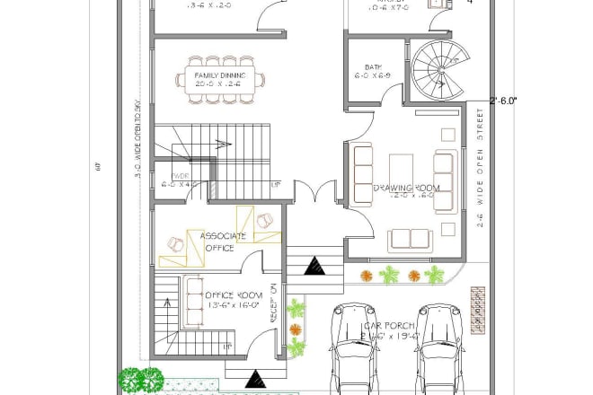 I will draw floor plans in autocad and photoshop