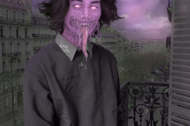 I will draw you in my creepy grime art style