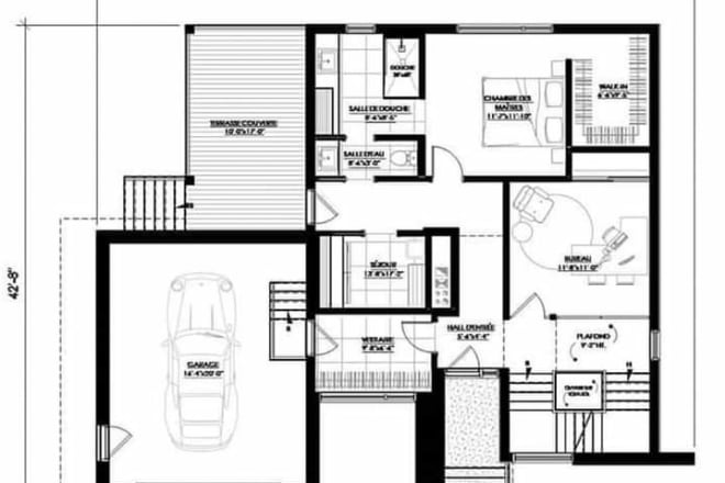 I will draw your architectural floor plan in auto cad 2d