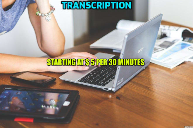 I will efficiently transcribe your audio or video files