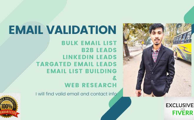 I will find valid email, contact from company, website, linkedin, crunchbase etc