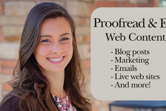 I will flawlessly edit your web content or blog post