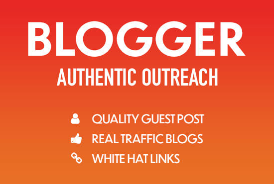 I will guest post with blogger outreach to get real da 20 plus blog