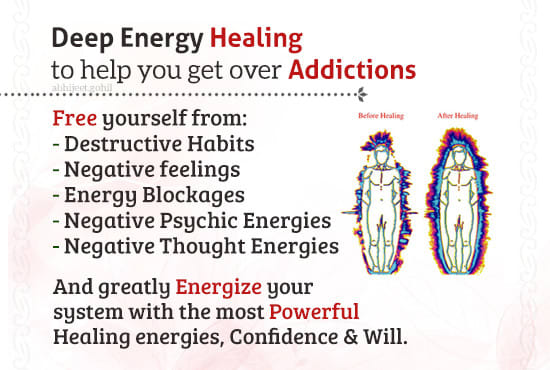 I will help you to get over addictions with deep healing and tools