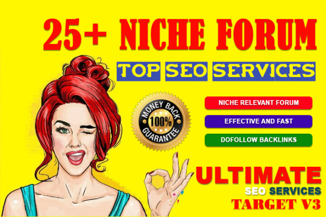 I will high quality 25 niche relevant forum posting backlinks