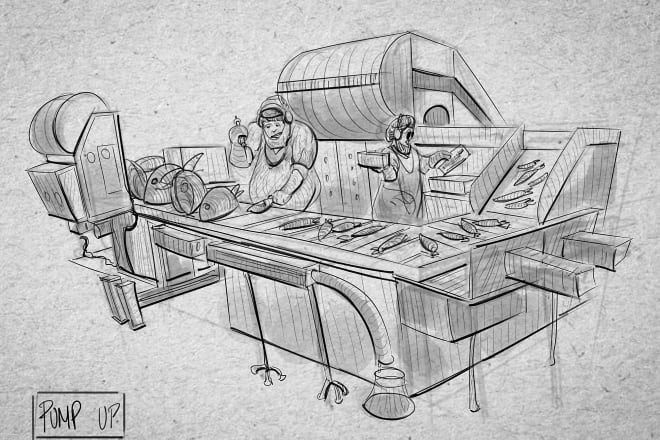 I will illustrate any kinda sketches for you