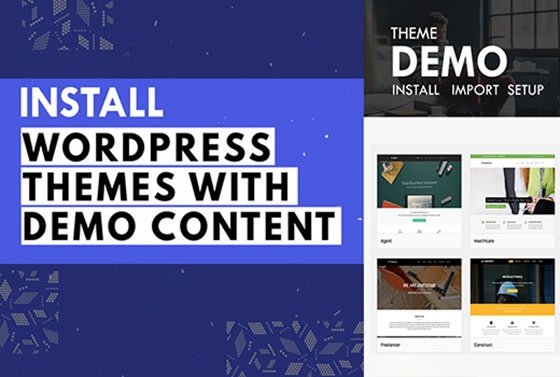 I will import demo content of your wordpress theme
