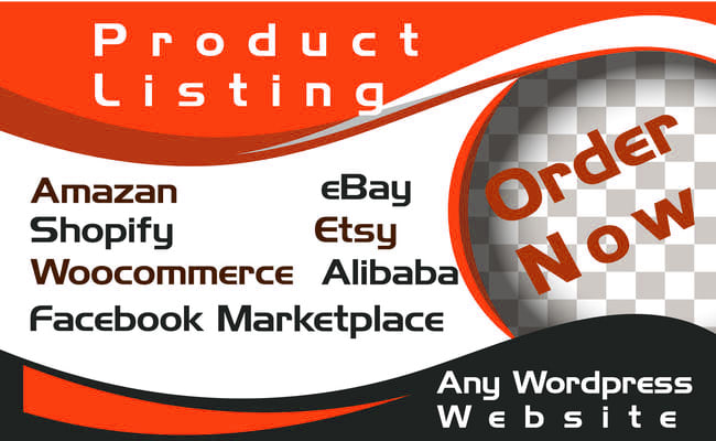 I will list your products on amazon ebay etsy shopify