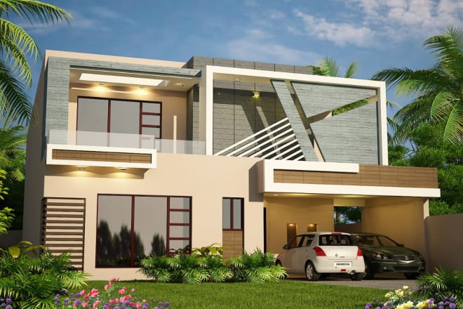 I will make a creative exterior house design