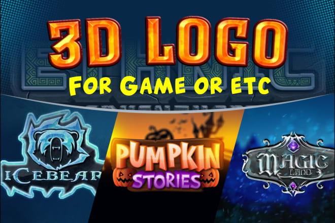 I will make cool 3d logo for games, or title
