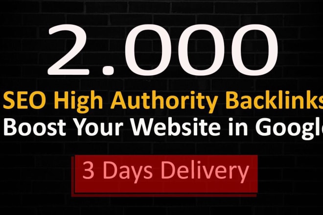 I will make high quality da 40 plus 2000 SEO backlinks