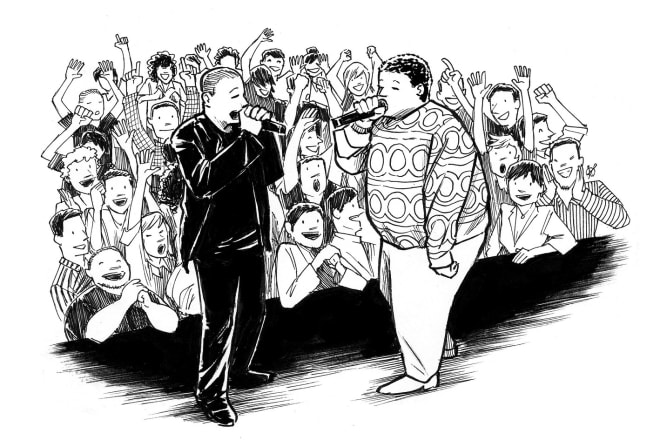 I will make high quality ink style drawings for you