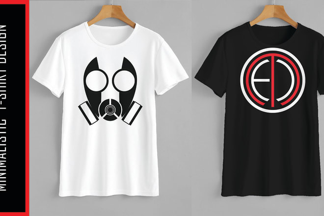 I will make minimalistic abstract t shirt designs