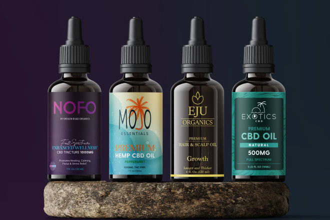 I will make premium cbd label design, product packaging design