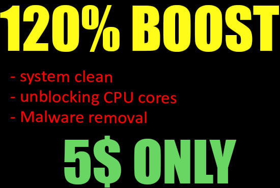 I will optimize and boost your pc for performance