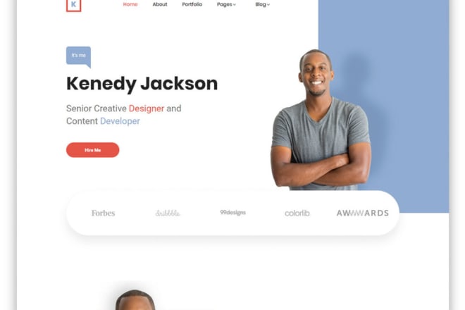I will personal portfolio website online resume website