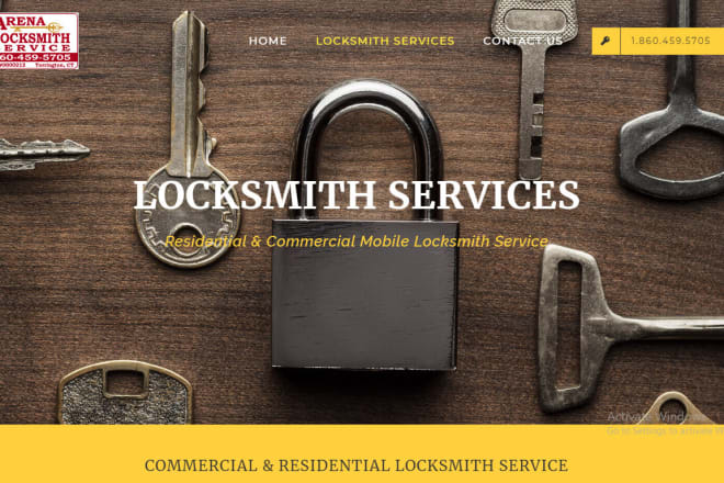 I will professional locksmith website developer