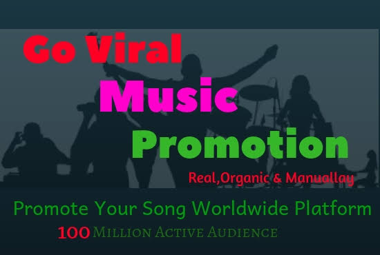 I will promote your music track, podcast to millions real and active audience