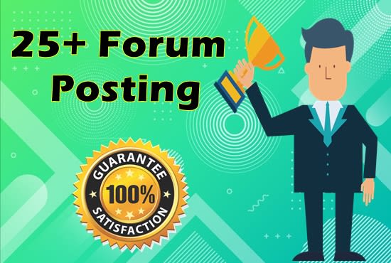 I will provide 25 high authority forum posting backlinks