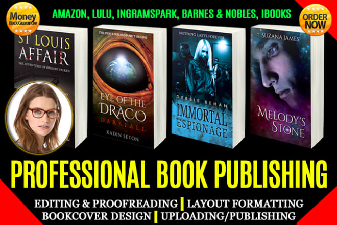 I will provide professional book publishing service for your book