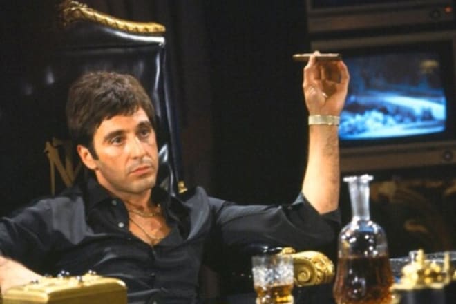 I will record an al pacino voiceover as tony montana in scarface