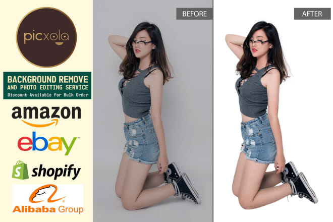 I will remove background photoshop editing bulk images