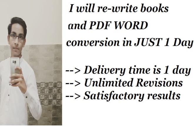 I will rewrite textbooks and pdf word conversion
