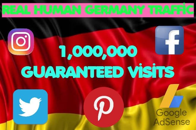 I will send 1,000,000 targeted german web traffic adsense safe