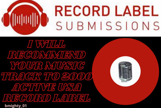 I will send your music to verified record label for recognition