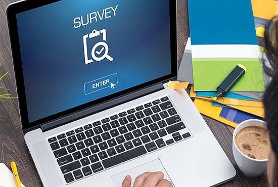 I will set up a professional website survey form on typeform, surveymonkey, mailchimp