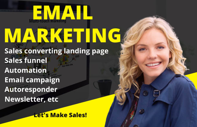 I will setup activecampaign getresponse sendinblue lemlist groovefunnel email marketing