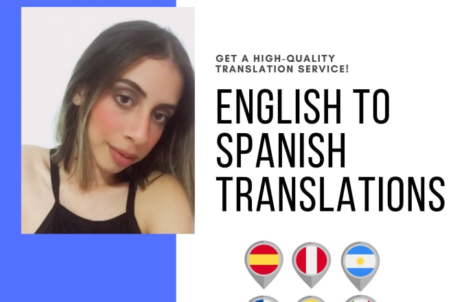 I will translate english into spanish