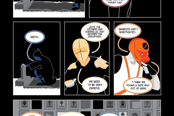 I will write a comic book script for you