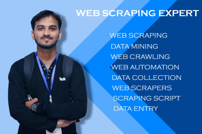 I will write scraping script, web crawler and web scraper