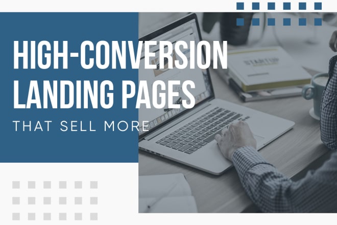 Our studio will write and design a landing page