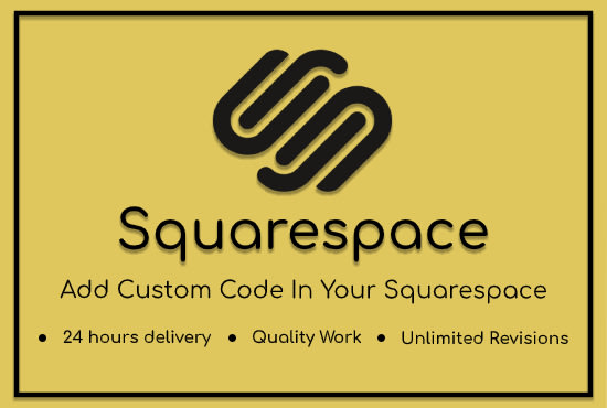 I will add custom html, css and jquery code to squarespace website