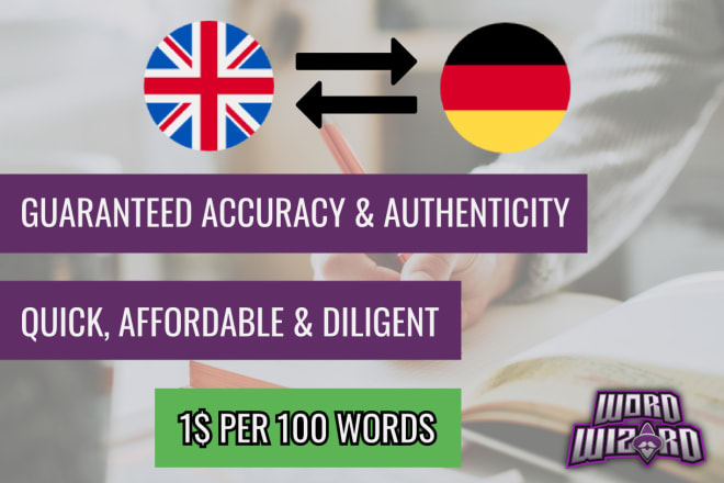 I will adequately translate english to german and german to english