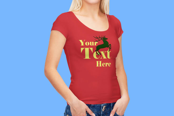 I will advertise your slogan and logo on two stylish model t shirts