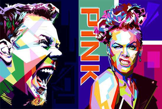 I will an awesome wpap pop art portrait