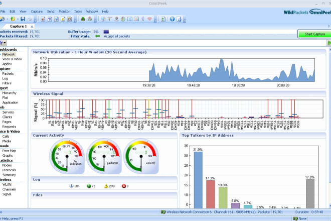 I will analyze wireshark networking capture on wireless or wired