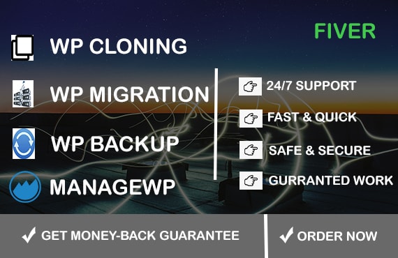 I will be expert for your wordpress cloning, backup, and migration