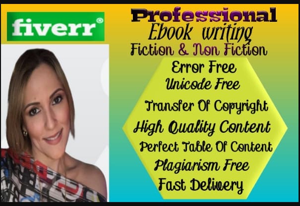 I will be your ebook writer,books and ebook ghostwriter