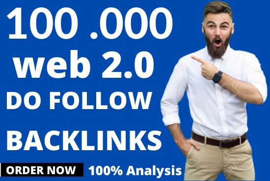 I will build 2000 web 2 0 backlinks