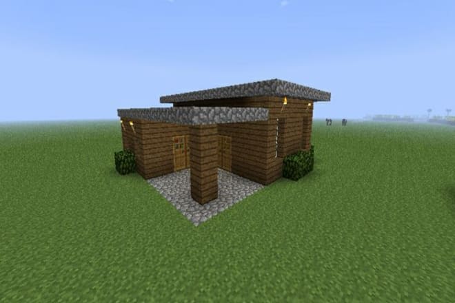 I will build a house in minecraft