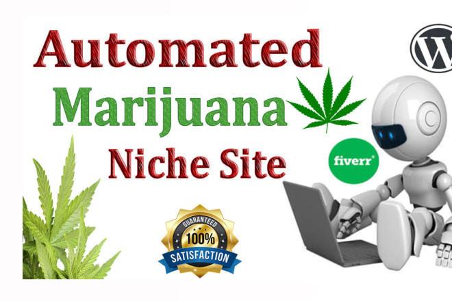 I will build autopilot cbd marijuana site for passive income