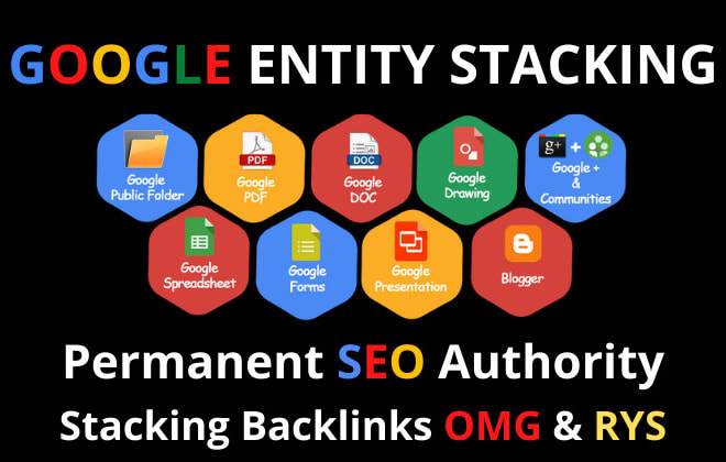 I will build google sites authority stacking backlinks omg and rys