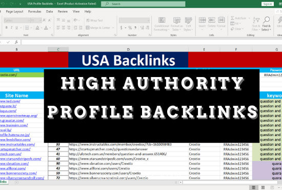 I will build high authority profile backlinks