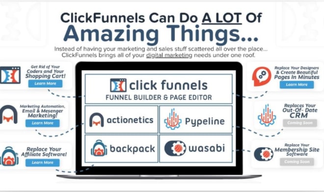 I will build high converting clickfunnel sales funnel, shopify, klaviyo sales funnel